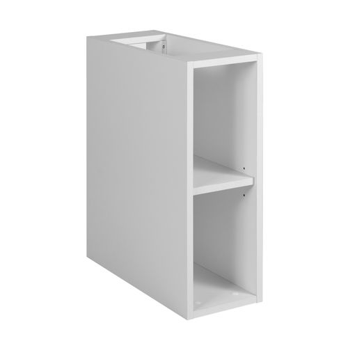 Meuble De Salle De Bain, Gris Foncé / Blanc, Poignée Dorée, 100 (80 + 20) X 46 X 57 Cm