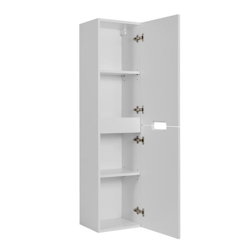 Meuble De Salle De Bain, Blanc, 35 X 136 X 27 Cm