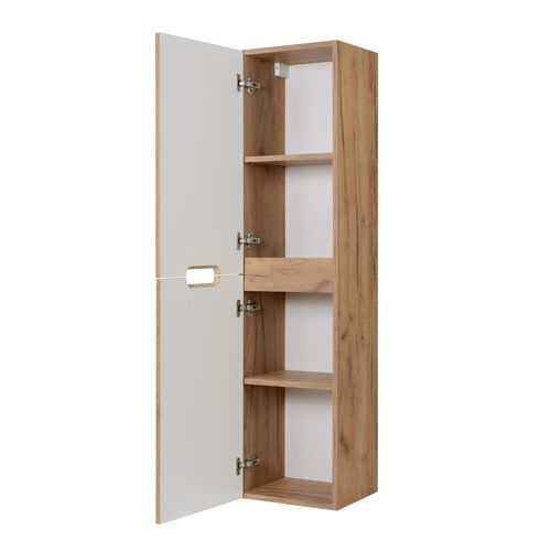 Meuble De Salle De Bain, Chêne Craft, 35 X 136 X 27 Cm