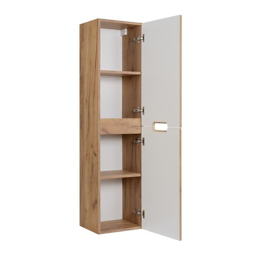 Meuble De Salle De Bain, Chêne Craft, 35 X 136 X 27 Cm