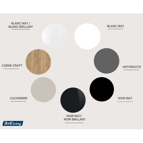 Meuble TV 140 Cm Noir Mat, 140 X 32 X 34 Cm