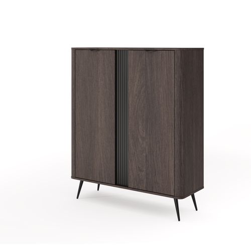 Buffet, Chêne Dunin Combiné Avec Du Noir, 113,2 X 134 X 38 Cm