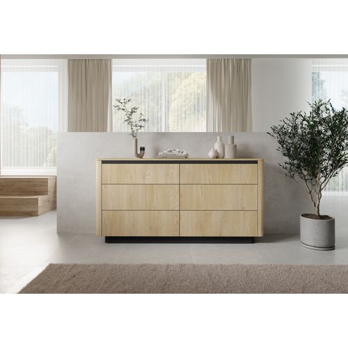 Commode En Chêne De Crémone, 163,2 X 82,9 X 38,1 Cm