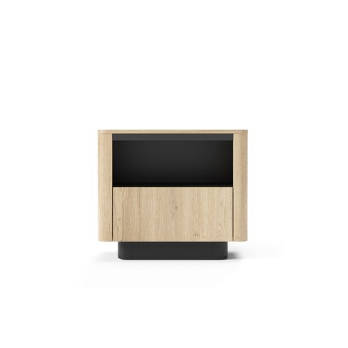 Table De Chevet, Chêne Crémone, 63,2 X 50,5 X 38,1 Cm