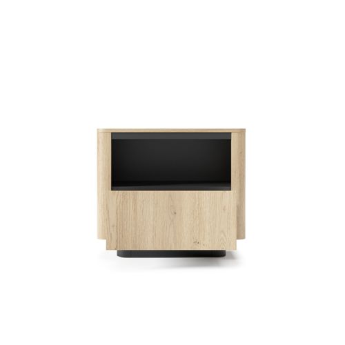 Table De Chevet, Chêne Crémone, 63,2 X 50,5 X 38,1 Cm