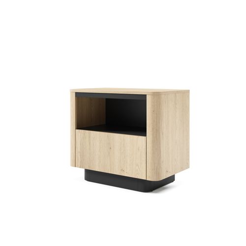 Table De Chevet, Chêne Crémone, 63,2 X 50,5 X 38,1 Cm