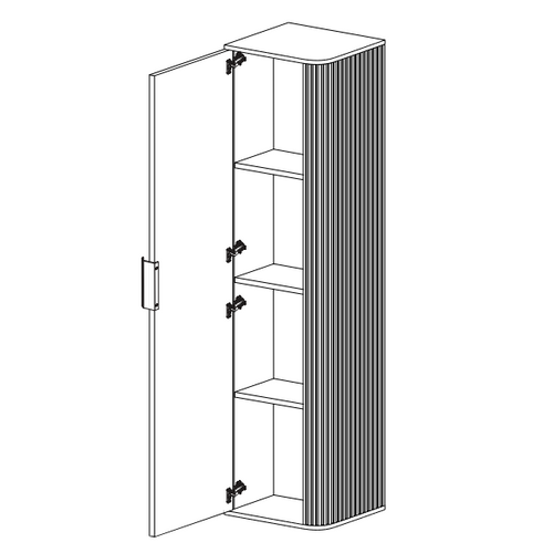 Meuble De Salle De Bain Suspendu, Chêne Noyer, 35,5 X 139 X 31,5 Cm