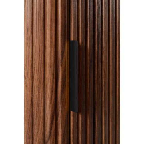 Meuble De Salle De Bain Suspendu, Chêne Noyer, 35,5 X 139 X 31,5 Cm