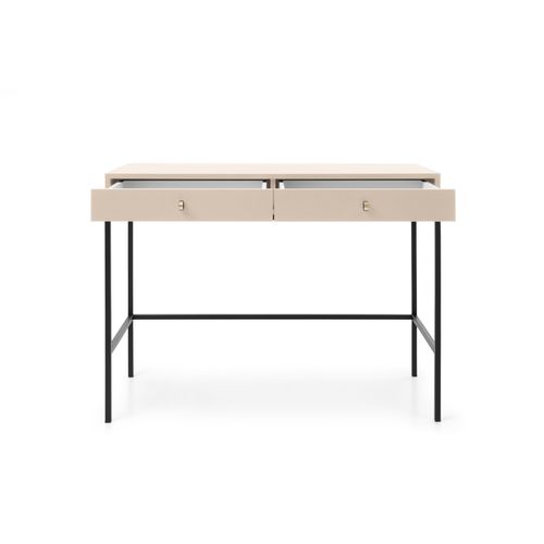 Coiffeuse, Beige Sable, 103,5 X 77,6 X 50 Cm, Pieds Noires