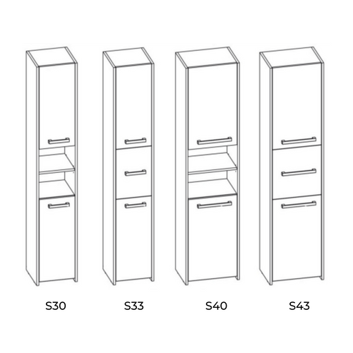 Étagère De Salle De Bain, Blanc Mat, 170 X 30 X 30 Cm