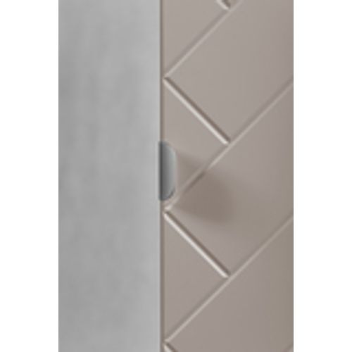 Meuble De Salle De Bain, Cachemire, 35 X 136 X 27 Cm, Poignées Argentées