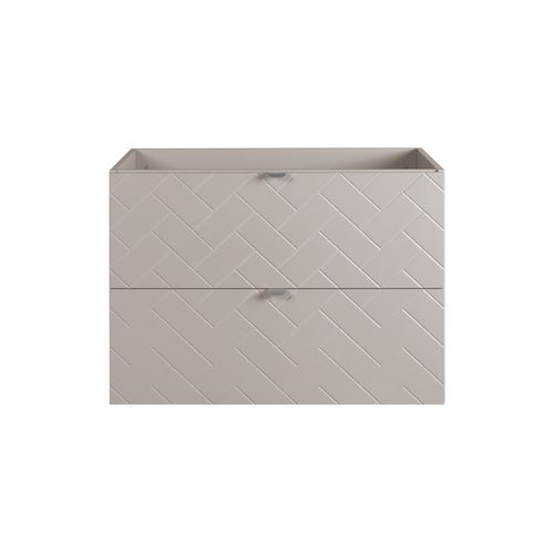 Meuble De Salle De Bain, Cachemire, 80 X 57 X 46 Cm, Poignées Argentées