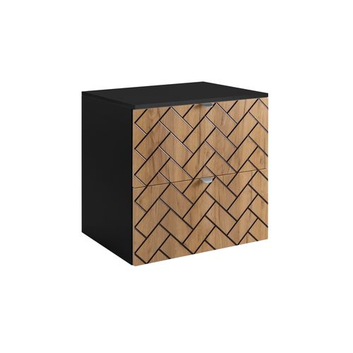 Meuble De Salle De Bain, Chêne Artisanal Doré, 60 X 57 X 46 Cm, Chêne Goldcraft