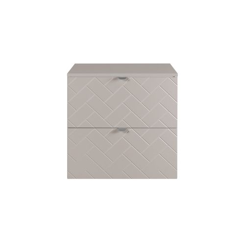 Meuble De Salle De Bain, Cachemire, 60 X 57 X 46 Cm, Poignées Argentées