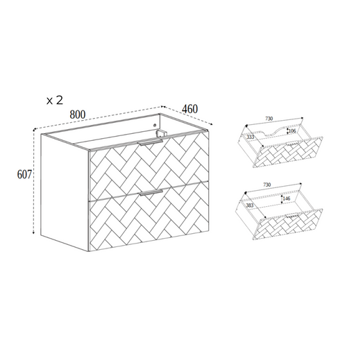 Meuble De Salle De Bain, Noir Mat, 160 X 57 X 46 Cm, Poignées Argentées