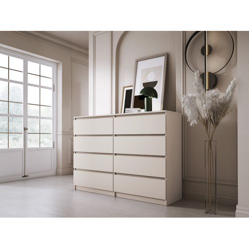 Commode : 8 Tiroirs, Cachemire, 139 X 102 X 39 Cm