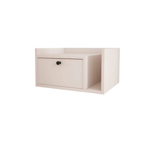 Table De Chevet Avec Tiroir Et Poignée Dorée, Cachemire, 50 X 35 X 27 Cm, Côté Gauche