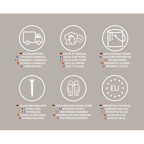 Table De Chevet Avec Tiroir Et Cadre, Poignée Dorée, Chêne Cremona, 50 X 40 X 58 Cm