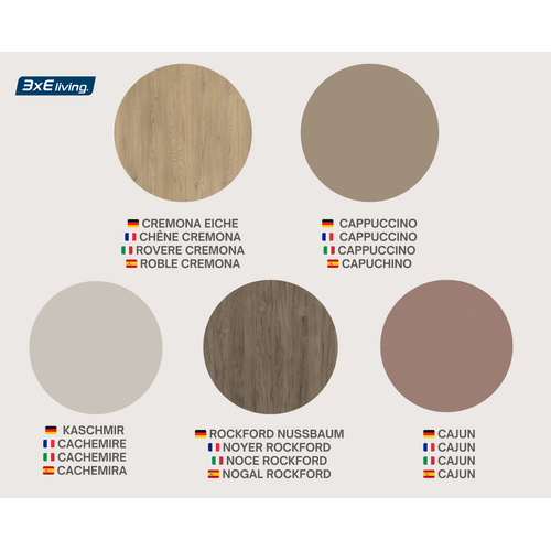 Table De Chevet Avec Tiroir Et Cadre, Poignée Dorée, Noyer Foncé Rockford, 50 X 40 X 58 Cm