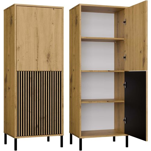 Buffet Haute, Chêne Artisan, 53,5 X 147,5 X 40 Cm