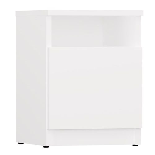 Table De Chevet, Blanche, 30 X 40 X 30 Cm