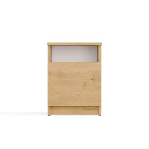 Table De Chevet, Chêne Artisan, 30 X 40 X 30 Cm