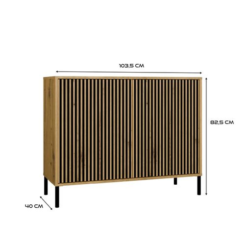 Buffet, Chêne Artisan, 103,5 X 82,5 X 40 Cm