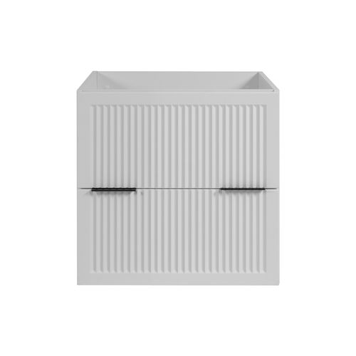 Meuble De Salle De Bain Blanc, 60 X 44,5 X 60,7 Cm, Sans Plateau