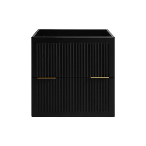 Meuble De Salle De Bain Noir, 60 X 44,5 X 60,7 Cm, Sans Plateau