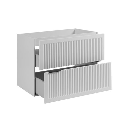 Meuble De Salle De Bain Blanc, 80 X 44,5 X 60,7 Cm, Sans Plateau