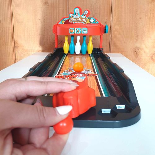 Win Jeu Bowling De Table Avec Lanceur De Balles Et Cartes Pour Enfants