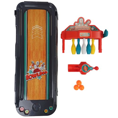 Win Jeu Bowling De Table Avec Lanceur De Balles Et Cartes Pour Enfants