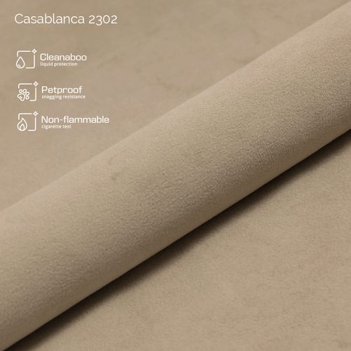 Ensemble 140x200 Cm Bilbao Rangement Et Matelas Ressorts Ensachés En Velours Beige