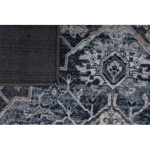 Tapis Salon Marron Gris Ornamental Floral Ritz 200x300cm