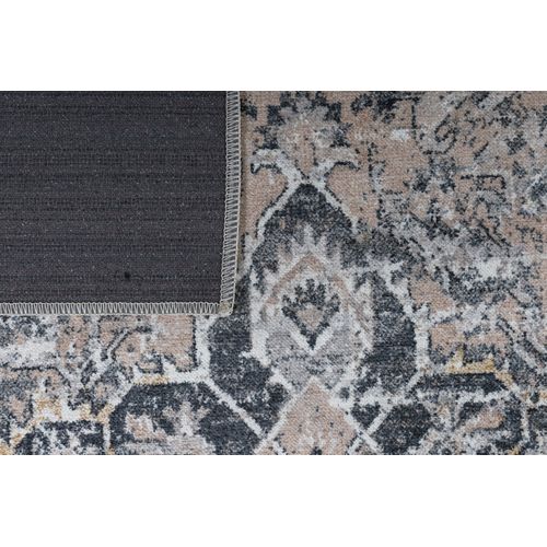 Tapis Salon Marron Gris Ornamental Floral Ritz 200x300cm