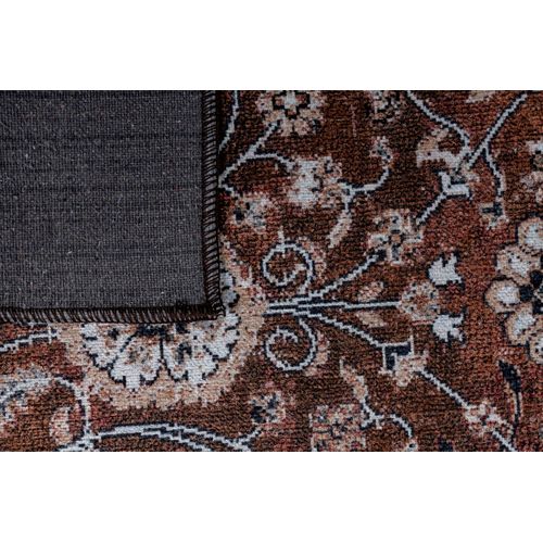 Tapis Salon Marron Gris Ornamental Floral Ritz 300x400cm
