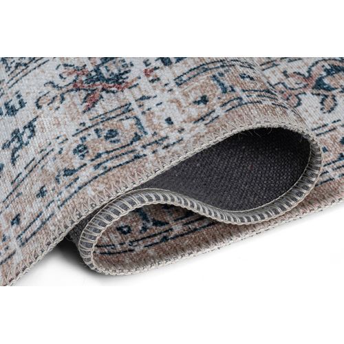 Tapis Salon Marron Gris Ornamental Floral Ritz 120x170cm