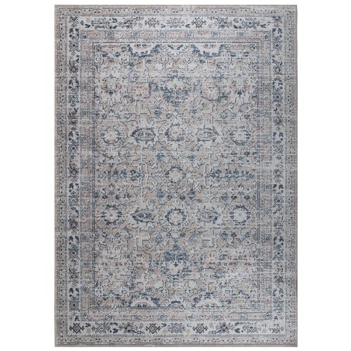 Tapis Salon Marron Gris Ornamental Floral Ritz 120x170cm
