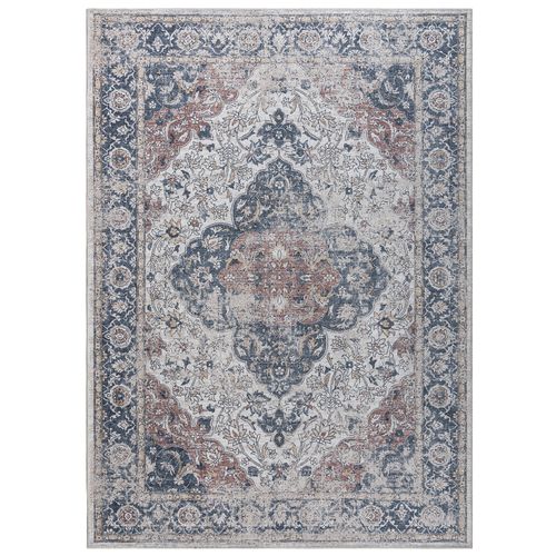 Tapis Salon Marron Gris Ornamental Floral Ritz 240x340cm