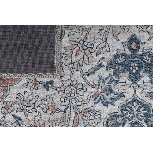 Tapis Salon Marron Gris Ornamental Floral Ritz 300x400cm