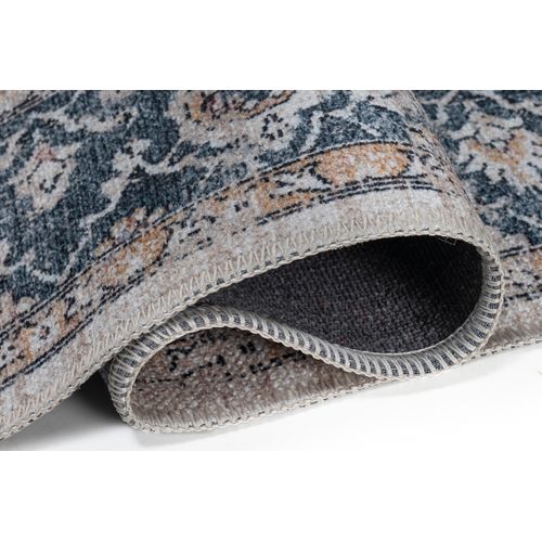 Tapis Salon Marron Gris Ornamental Floral Ritz 300x400cm