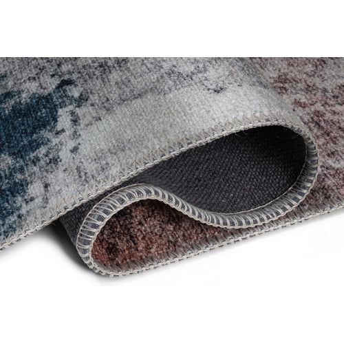 Tapis De Salon Abstrait Bleu Marine Ritz 80x150cm