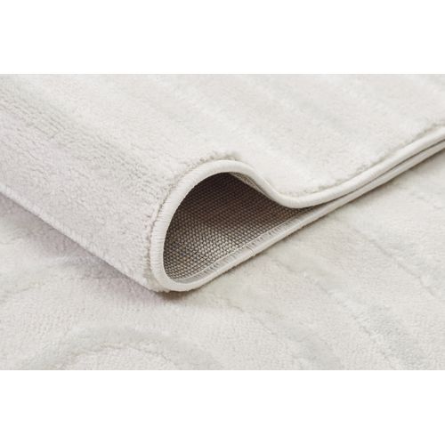 Hygge Moderne Crème Blanc Géométrique 3d 120x170cm