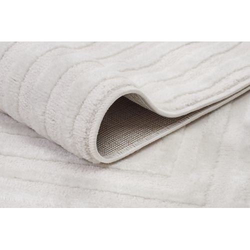 Hygge Moderne Crème Blanc Géométrique 3d 120x170cm