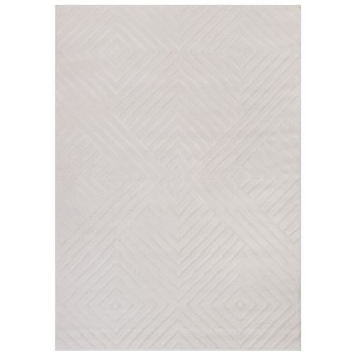 Hygge Moderne Crème Blanc Géométrique 3d 200x300cm