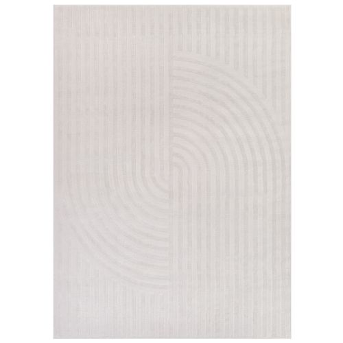 Hygge Moderne Crème Blanc Géométrique 3d 120x170cm