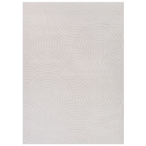 Hygge Moderne Crème Blanc Géométrique 3d 200x300cm