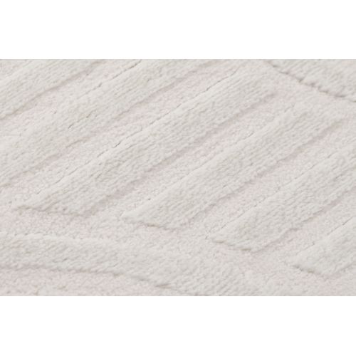 Hygge Moderne Crème Blanc Géométrique 3d 120x170cm