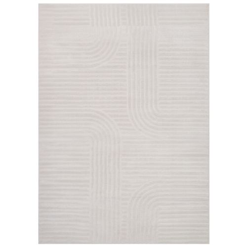 Hygge Moderne Crème Blanc Géométrique 3d 240x340cm