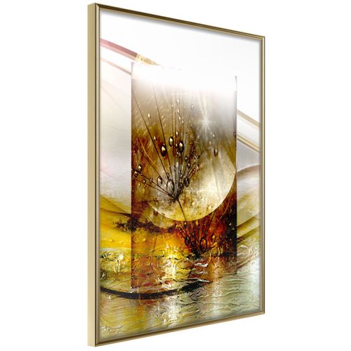 Affiche Murale Encadrée "act Of Creation" 30 X 42 Cm Doré